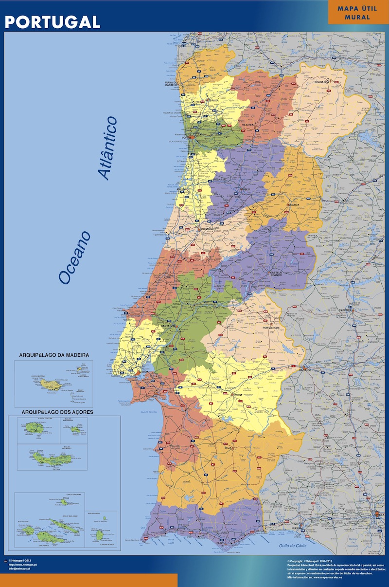 Mapa de portugal completo – Artofit