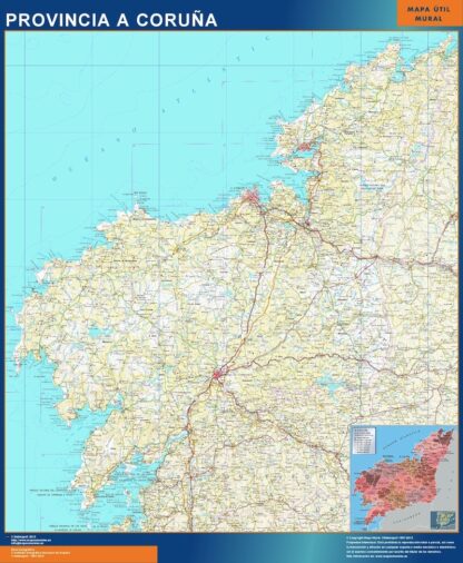 Mapa Provincia La Coruna